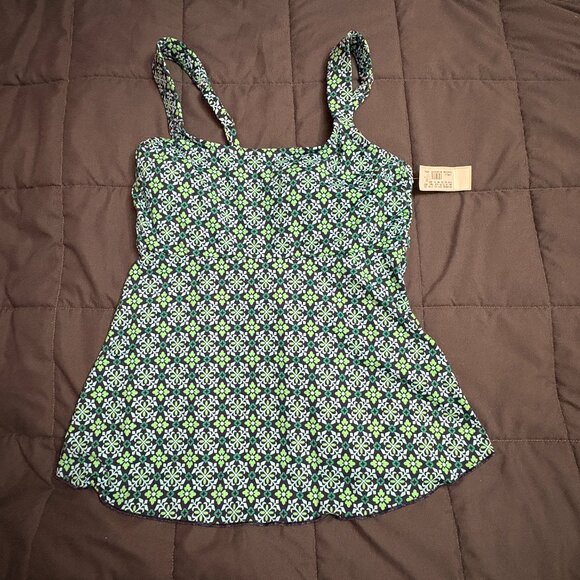 Lands' End Flutter Scoop Neck Tankini - Size: XS - NWT - Picture 4 of 8